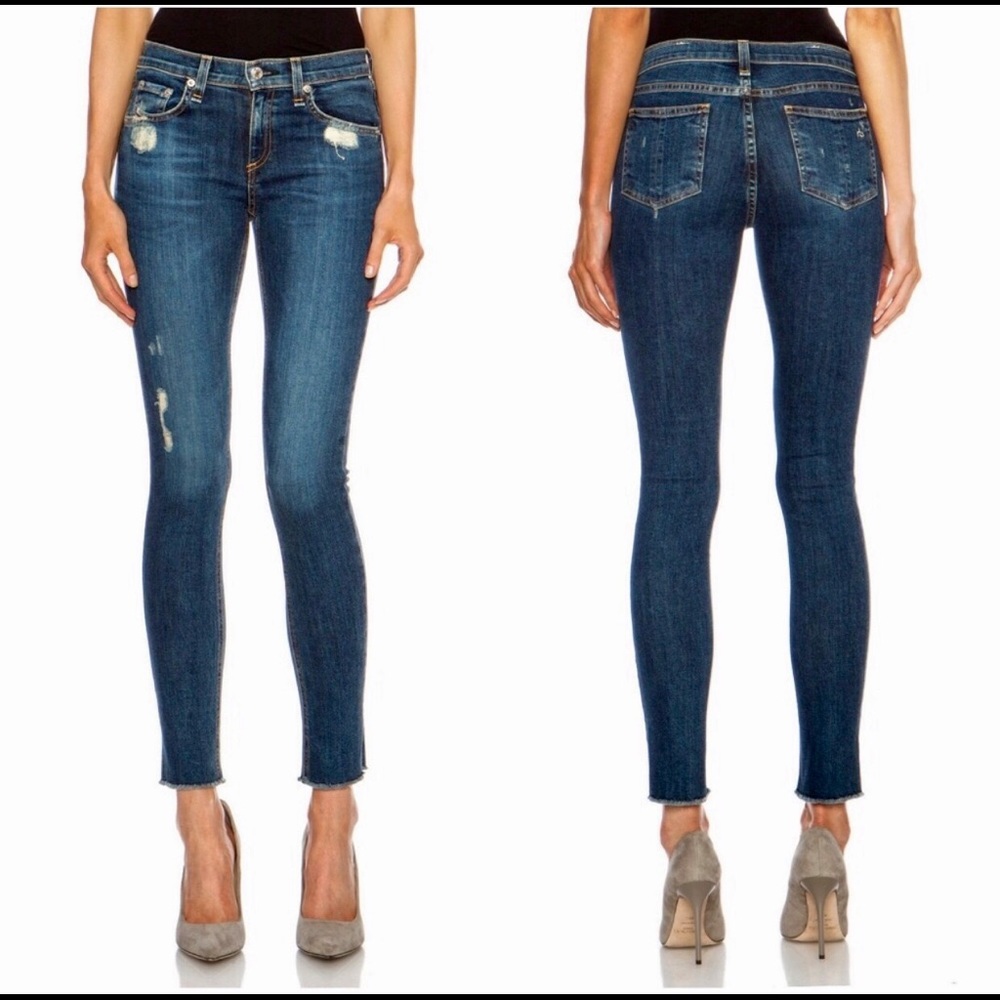 Rag & Bone Skinny Distressed Jean